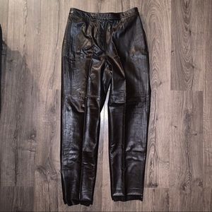Lane Bryant Brown Leather Pants
